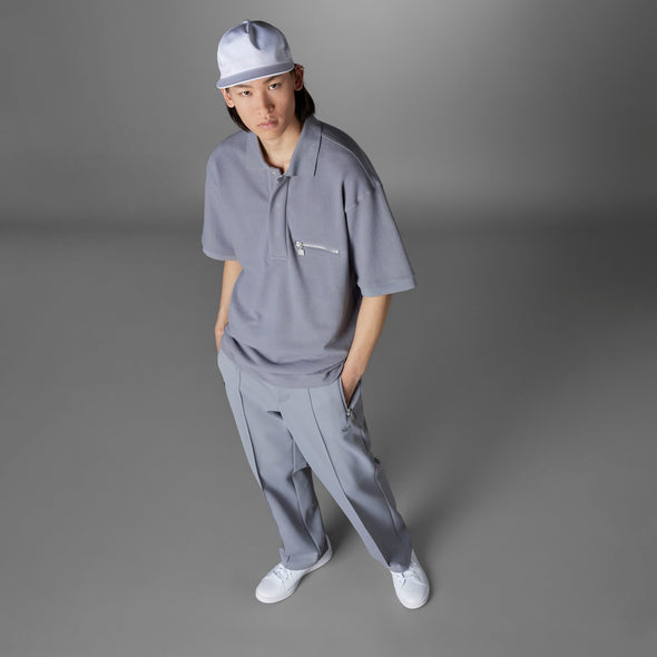 Adidas Originals Men's Blue Version Tie-Break Polo Shirt, Grey