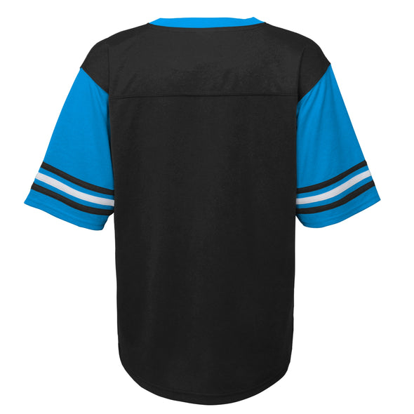 Outerstuff NFL Toddler Carolina Panthers Teams Mesh Tee, Black