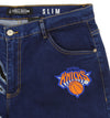 FISLL NBA Men's New York Knicks Knee Length Shorts - Blue