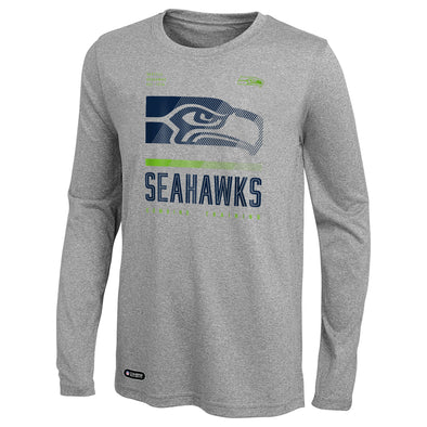 Outerstuff NFL Men's Seattle Seahawks Red Zone Long Sleeve T-Shirt Top