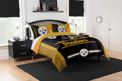 Northwest NFL Pittsburgh Steelers Safety Twin Comforter and Sham Set