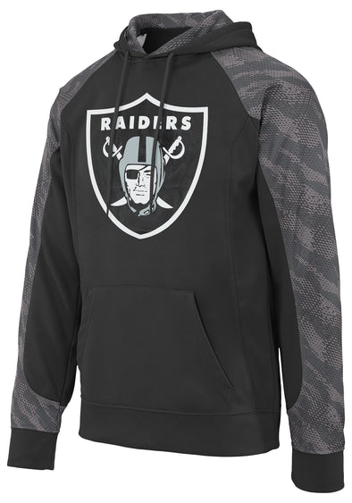 Zubaz NFL Men's Las Vegas Raiders Elevated Logo Viper Hoodie