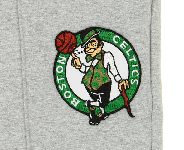 FISLL NBA Men's Boston Celtics Solid Fleece Jogger, Heather Gray