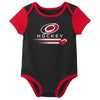 Outerstuff NHL Infant Unisex Carolina Hurricanes Variery 3-Pack Bodysuit Set