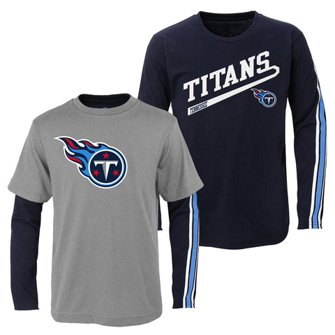 Outerstuff NFL Tennessee Titans Youth Boys 8-20 Squad Combo Pack Grey/Navy