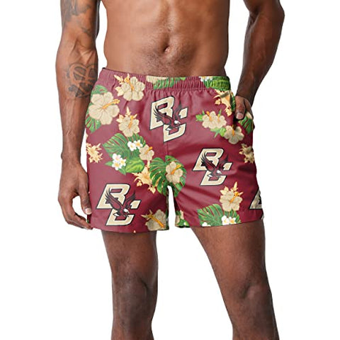 FOCO NCAA Boston College Floral Swimming Trunks - Mens