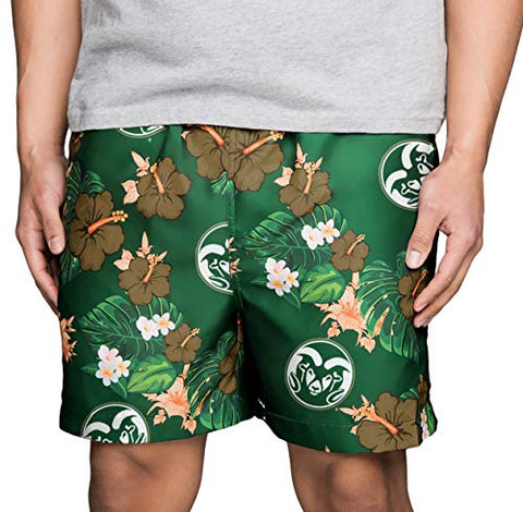 FOCO NCAA Colorado State Floral Swimming Trunks - Mens