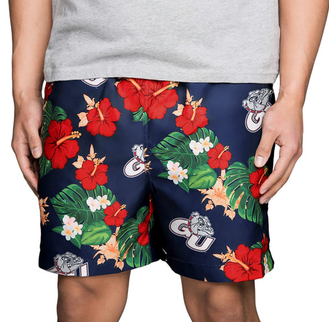 FOCO NCAA Gonzaga Floral Swimming Trunks - Mens