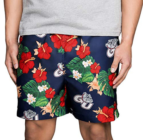 FOCO NCAA Gonzaga Floral Swimming Trunks - Mens