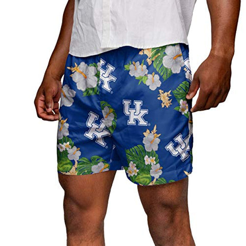 FOCO NCAA Kentucky Floral Swimming Trunks - Mens