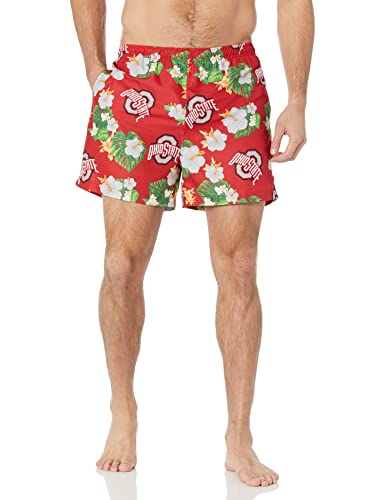 FOCO NCAA Ohio State Floral Swimming Trunks - Mens