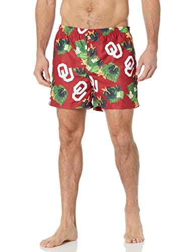 FOCO NCAA Oklahoma Floral Swimming Trunks - Mens