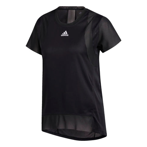 Adidas Womens Trng Tee H. Rdy Short Sleeve T-Shirt, Black