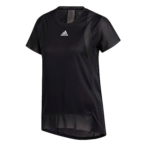 Adidas Womens Trng Tee H. Rdy Short Sleeve T-Shirt, Black