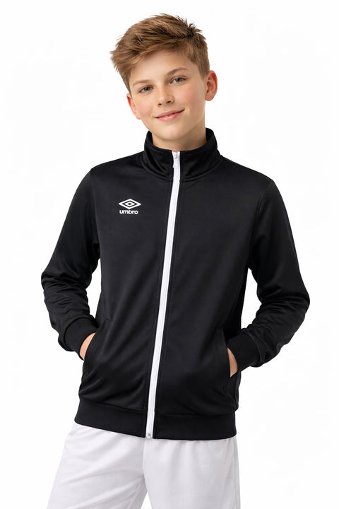 Umbro Boys 8-20 Diamond Track Jacket Black / White