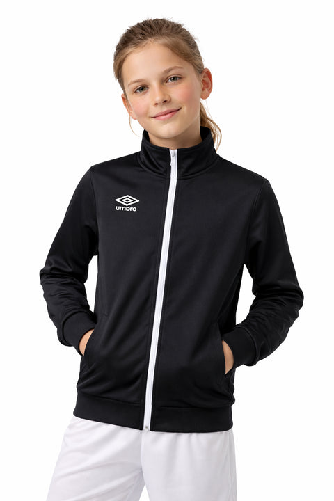 Umbro Boys 8-20 Diamond Track Jacket Black / White