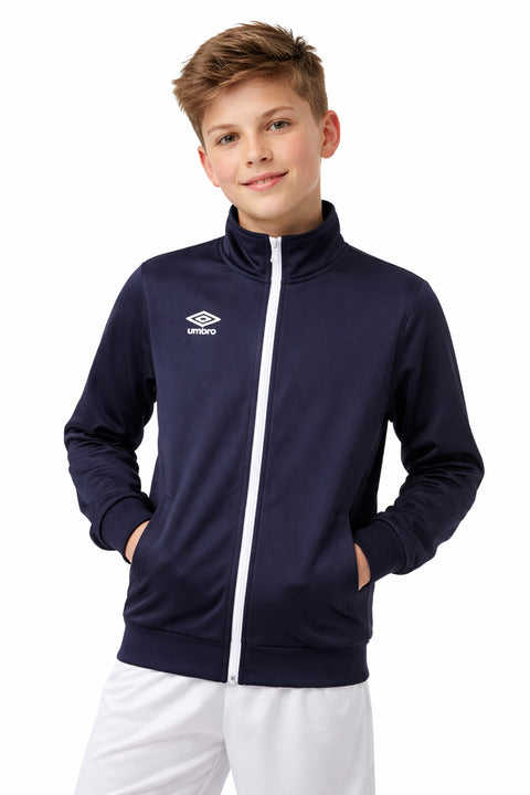 Umbro Boys 8-20 Diamond Track Jacket Navy / White