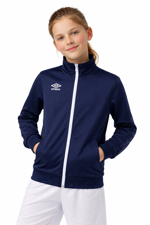 Umbro Boys 8-20 Diamond Track Jacket Navy / White