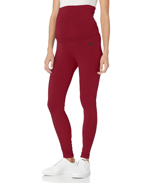 adidas Women's Essentials Cotton Leggings (Maternity), Legacy Burgundy