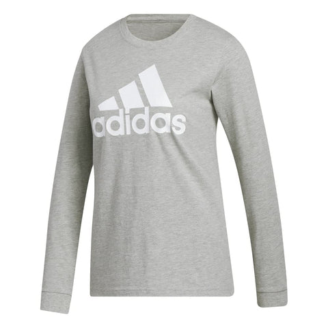 Adidas Womens W Basic Bos Long Sleeve Graphic Tee