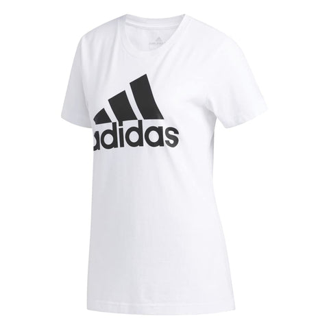 Adidas Womens W Basic Bos Tee Short Sleeve Sportswear Shirt, White/Black