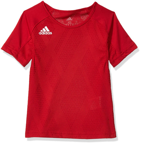 Adidas Girls 7-14 Quickset Y Short Sleeve Specialty Sports Jersey, White