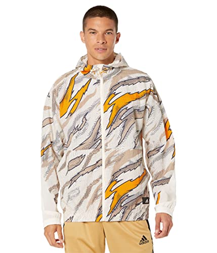 Adidas Mens M Trvl All Over Print Windbreaker