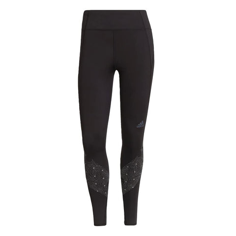 Adidas Womens Otr Refl. Tight Full Tight Running Tights, Black