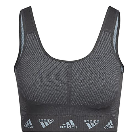 Adidas Womens Aeroknit Bra Workout Bra - Light Support