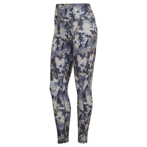 adidas Womens Studio All Over Print 7/8 Tights Blue