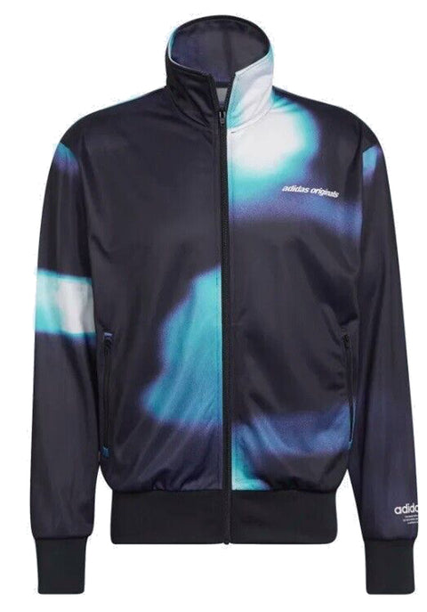 adidas Originals Men's Graphics Y2k Track Top Black/Semi Mint Rush