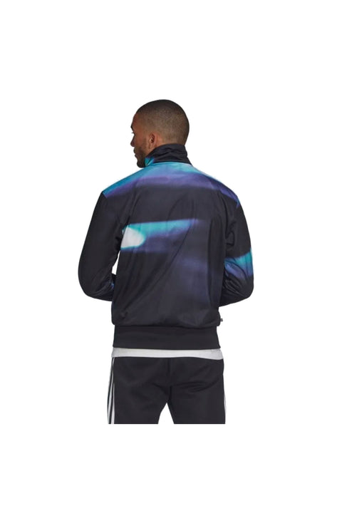 adidas Originals Men's Graphics Y2k Track Top Black/Semi Mint Rush
