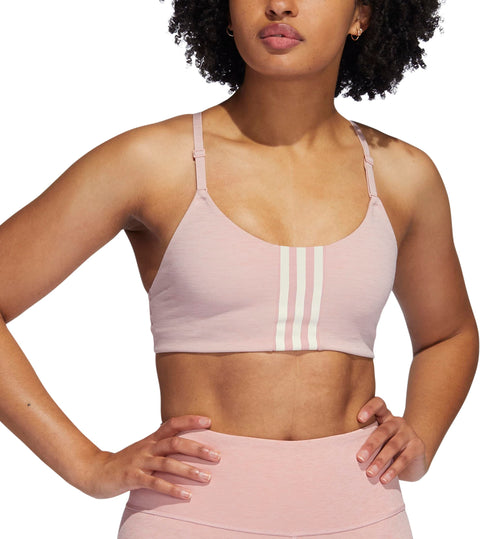 adidas Women's Standard Training Light Support Better Level Bra, Wonder Mauve, DD Cup