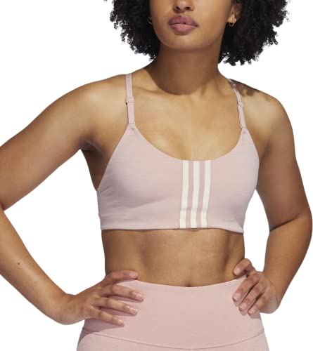 adidas Women's Standard Training Light Support Better Level Bra, Wonder Mauve, DD Cup