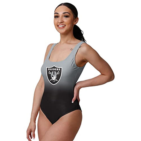 FOCO NFL Las Vegas Raiders Gametime Gradient One Piece Bathing Suit - Womens