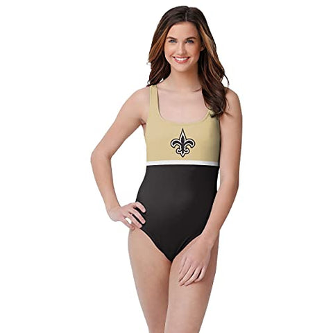 FOCO NFL New Orleans Saints Beach Day One Piece Bathing Suit - Womens