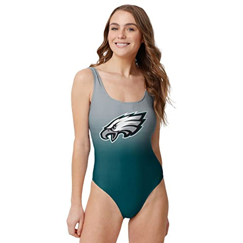 FOCO NFL Philadelphia Eagles Gametime Gradient One Piece Bathing Suit - Womens