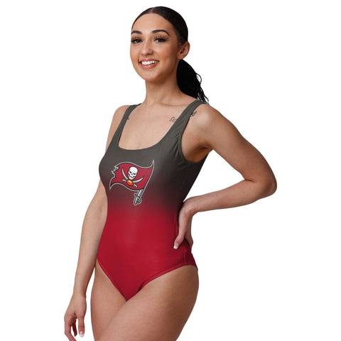 FOCO NFL Tampa Bay Buccaneers Gametime Gradient One Piece Bathing Suit - Womens