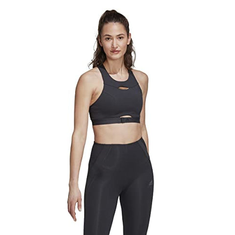 Adidas Womens Pwi Workout Bra - Medium Support, Carbon