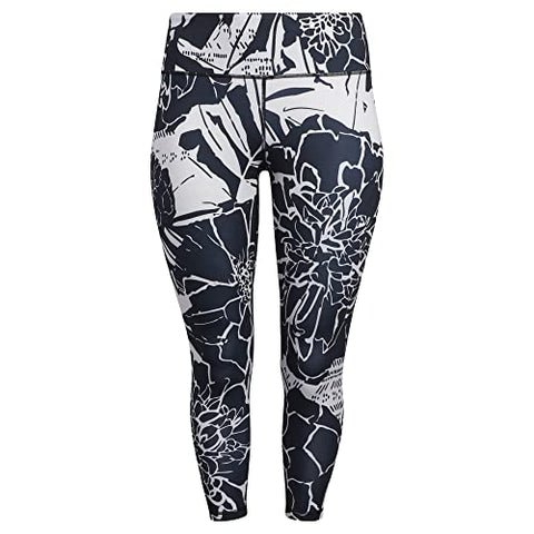 Adidas Womens Opt Flwr 7/8T P Full Tight Black