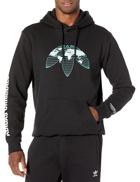 Adidas Mens United Hoodie, Black