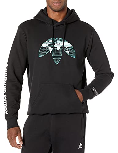 Adidas Mens United Hoodie, Black