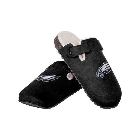 FOCO NFL Philadelphia Eagles Faux Fur Buckle Slipper - Womens