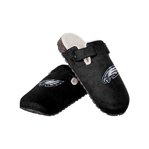 FOCO NFL Philadelphia Eagles Faux Fur Buckle Slipper - Womens