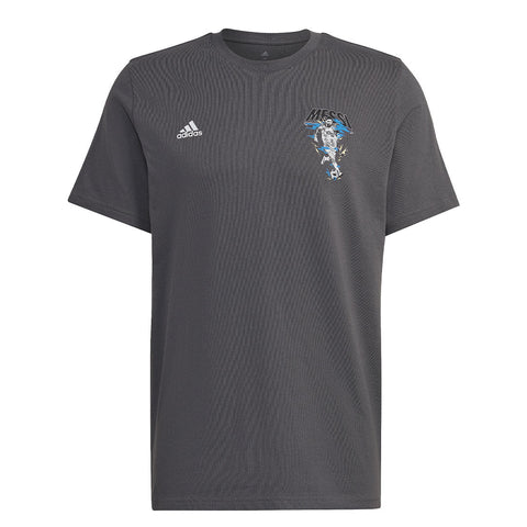 Adidas Mens M Messi G T Short Sleeve Football Graphic Tee
