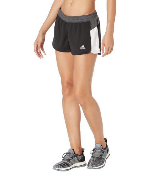 Adidas Womens Pacer Colblock Unlined Qtr Short