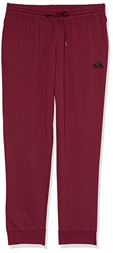 adidas Mens Essentials Single Jersey Tapered Cuff Pants Shadow Red/Black