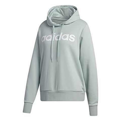 Adidas Womens W Elin Fleece Hooded Sweatshirt, White