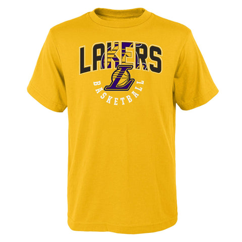 Outerstuff NBA Boys Los Angeles Lakers 4-20 Hot Shot Short Sleeve Tee