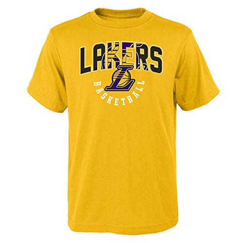 Outerstuff NBA Boys Los Angeles Lakers 4-20 Hot Shot Short Sleeve Tee